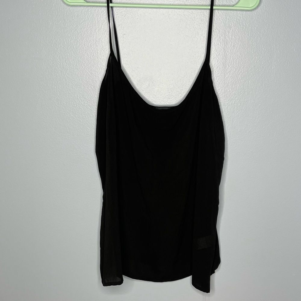 Costarellos Womens Spaghetti Strap Scoop Neck Tank Top Black Size US 10
